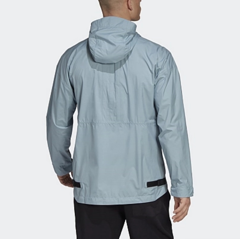 NWT Adidas Magic Grey TERREX Made To Be Remade Windbreaker Anorak XL - Picture 3 of 8